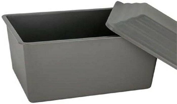 Large/Adult Gray Polymer Urn Vault for Ground Burial for Funeral Cremation Urn