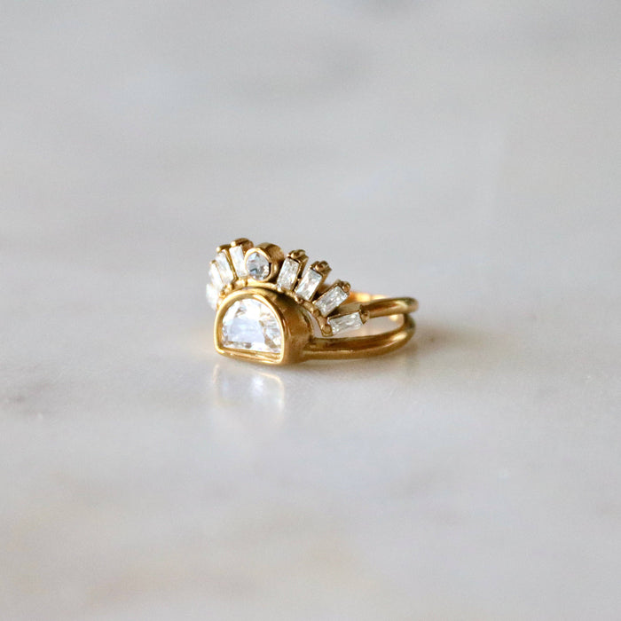 Layered Sunburst Ring