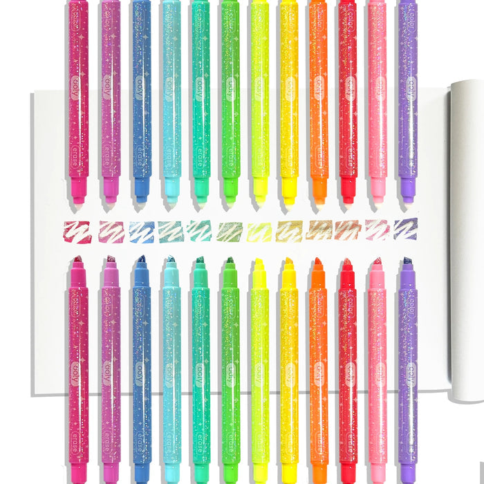 Make No Mistake!: Glittery Erasable Markers (Set of 12)