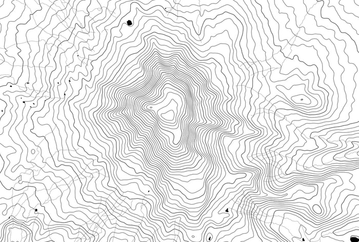 Mount Adams Topographic Map Art