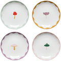 Mushroom Gems Appetizer Plates (Set of 4)