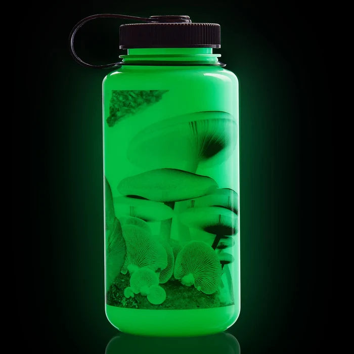 Mushroom Glow-in-the-Dark 32oz Nalgene Bottle | GloWyld