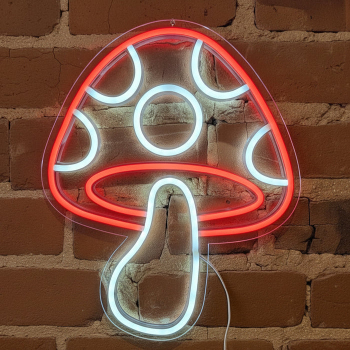 Mushroom Neon Wall Light