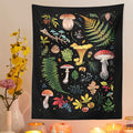 Mushrooms Fabric Tapestry