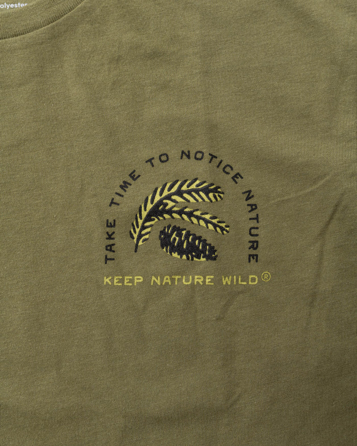 Nature Study Conifers Unisex Long Sleeve Tee | Olive