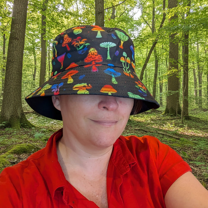 Neon Mushroom Bucket Hat - Unisex
