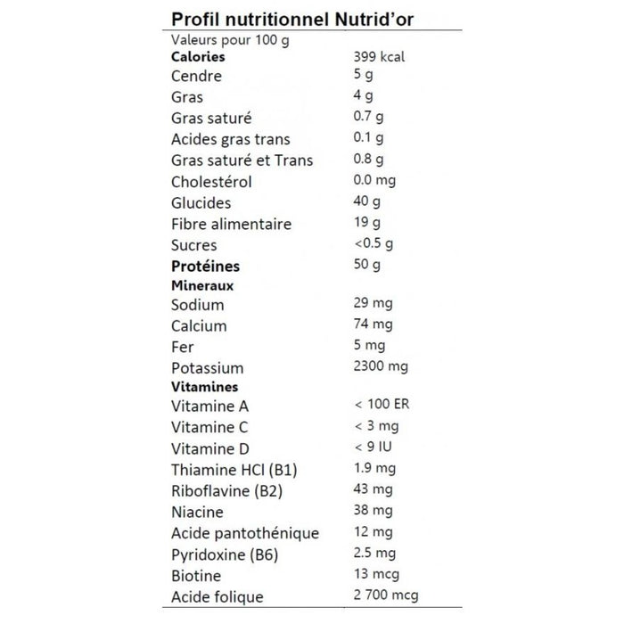 Nutrid'or Nutritional Yeast