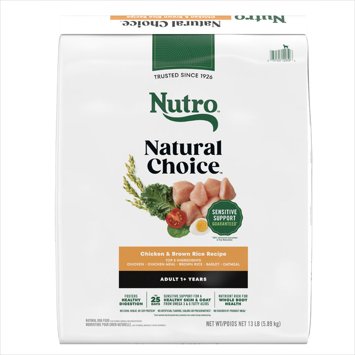 Nutro Natural Choice Adult Farm-Raised Chicken & Brown Rice Dry Dog Food