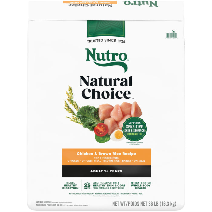 Nutro Natural Choice Adult Farm-Raised Chicken & Brown Rice Dry Dog Food