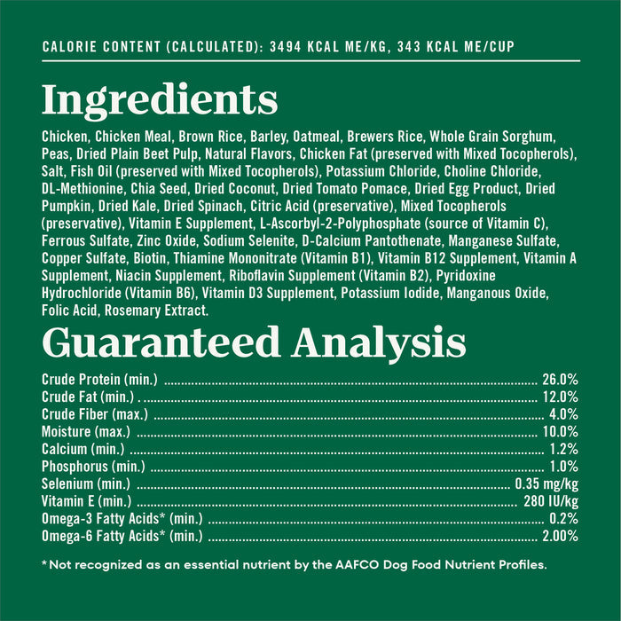 Nutro Natural Choice Senior Chicken, Whole Brown Rice Formula Dry Dog Food