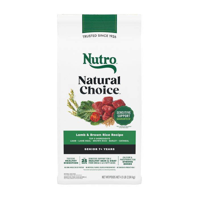 Nutro Natural Choice Senior Pasture-Fed Lamb & Rice Dry Dog Food
