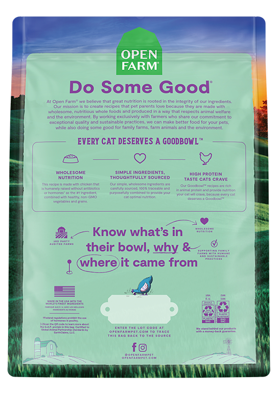 Open Farm Goodbowl™ Harvest Chicken & Brown Rice Recipe for Cats
