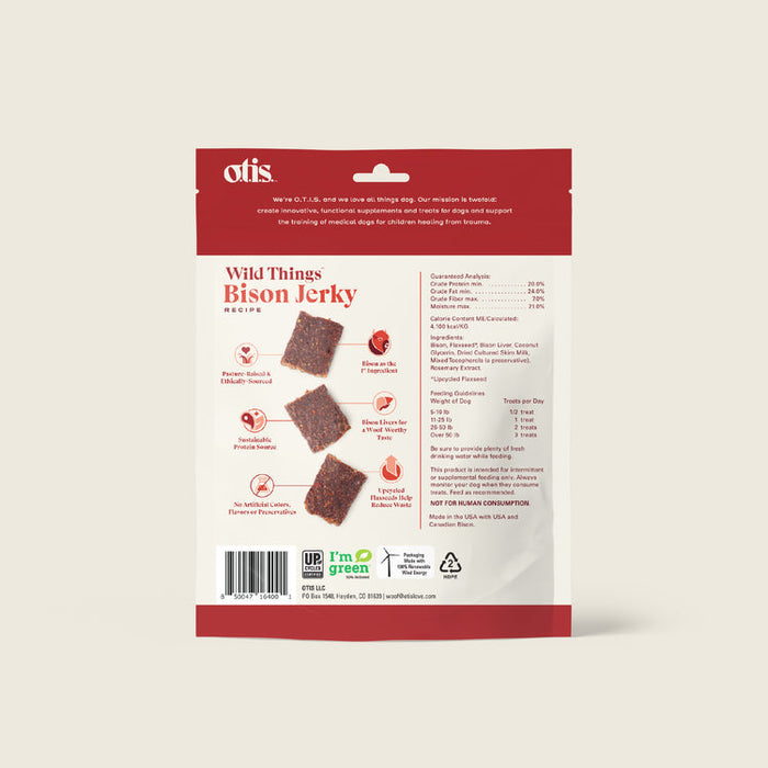 Otis WILD THINGS  Bison Jerky  Dog Treats