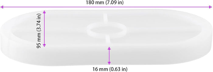 Oval Tray Shape Concrete Silicon Mold