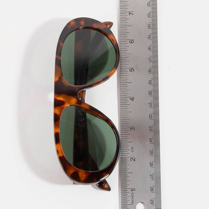 Oversized Shield Aviator Sunglasses Set