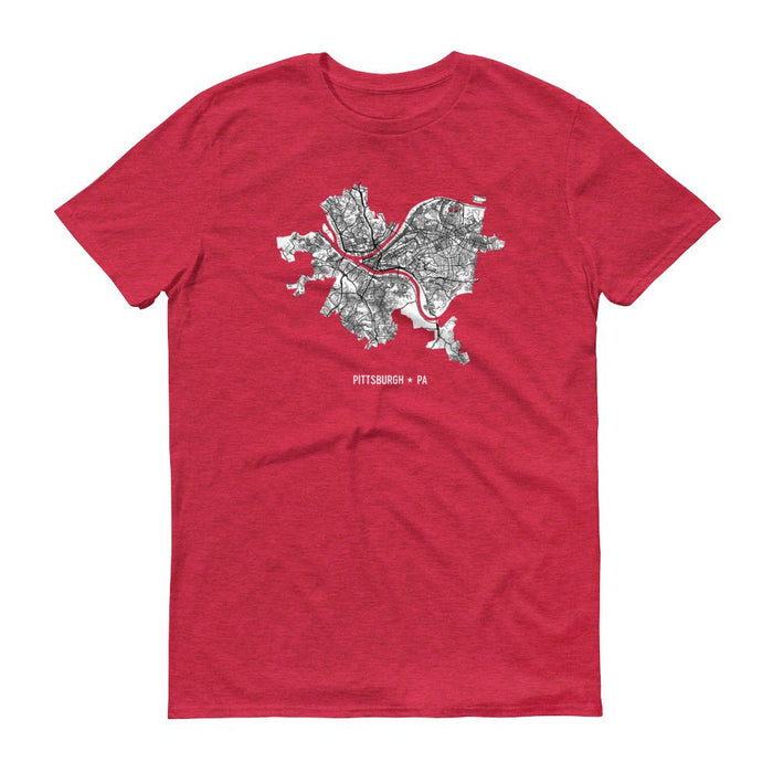 Pittsburgh Map T-Shirts