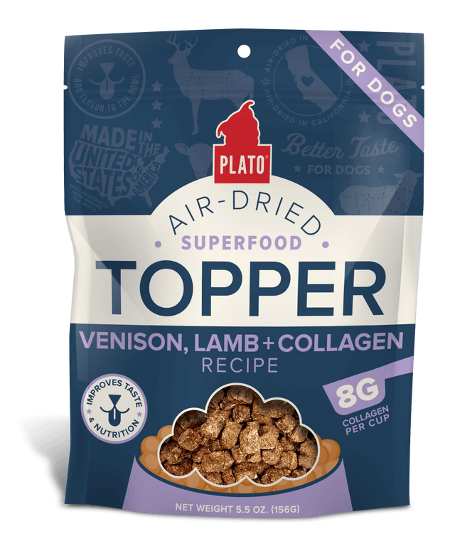 Plato Venison, Lamb & Collagen Food Topper Recipe For Dogs