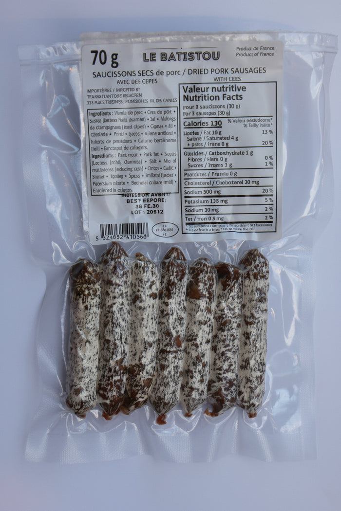 Porcini Dry Mini Sausage - 70g
