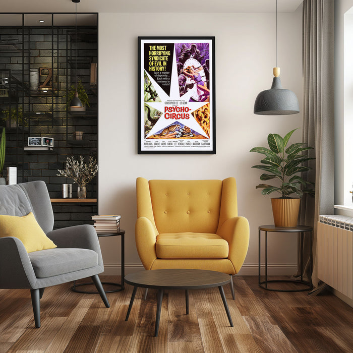 "Psycho-Circus" (1966) Framed Movie Poster