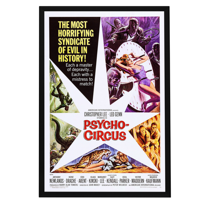 "Psycho-Circus" (1966) Framed Movie Poster