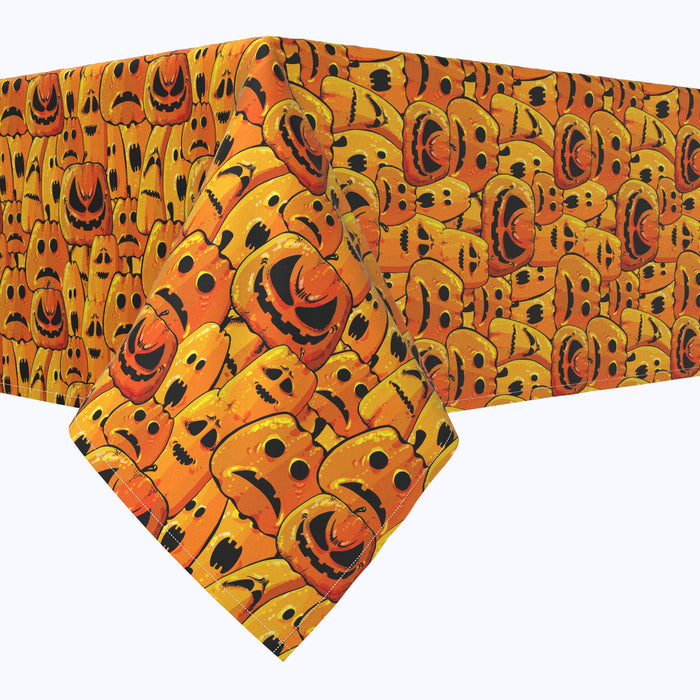 Pumpkin Ghost Faces Rectangles