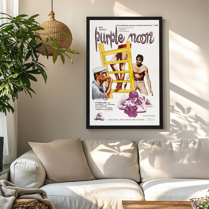 "Purple Noon" (1996) Framed Movie Poster