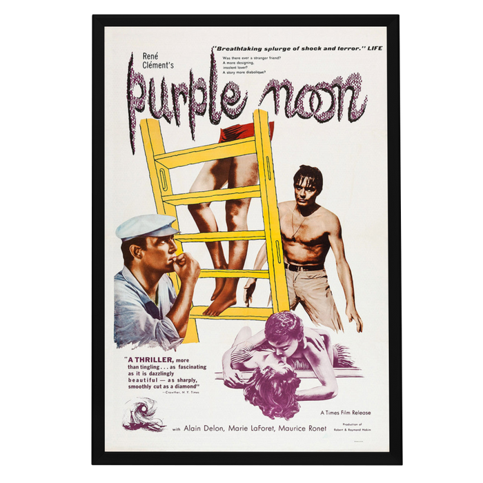 "Purple Noon" (1996) Framed Movie Poster