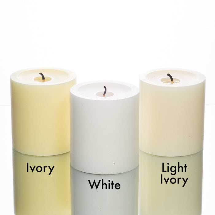 Richland 4" x 12" Ivory Pillar Candle