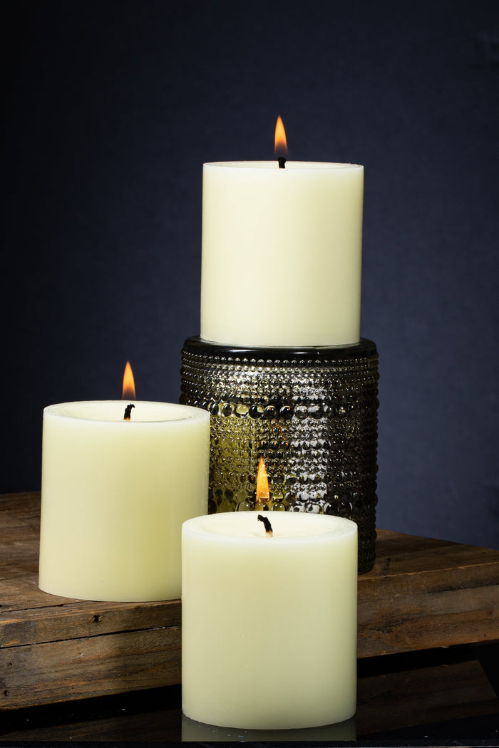 Richland Pillar Candle 3"x3" Ivory