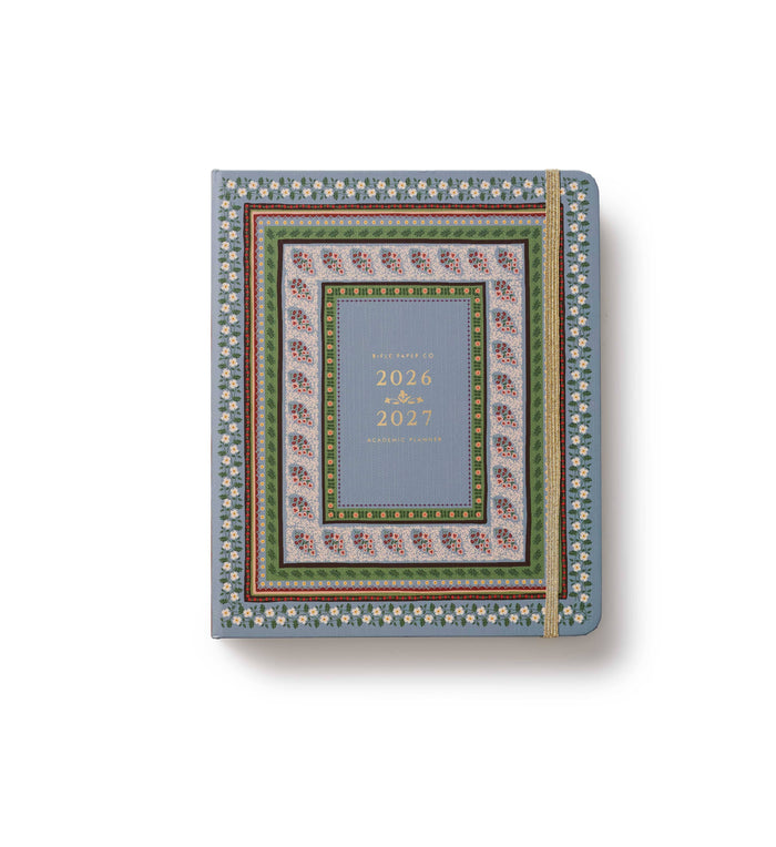 Rifle Paper Co. 2027 Paisley 17-Month Academic Covered Spiral Planner