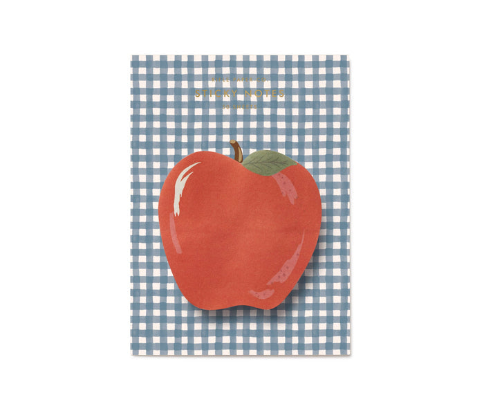 Rifle Paper Co. Apple Gingham Sticky Notes