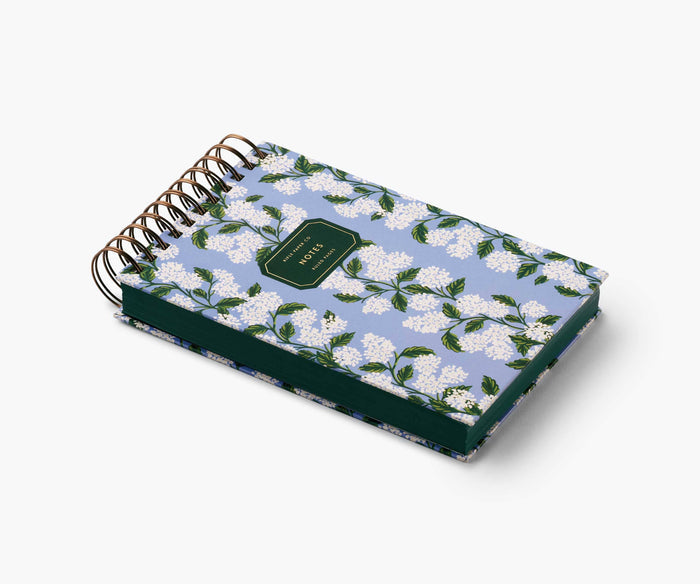 Rifle Paper Co. Hydrangea Desktop Spiral Notepad
