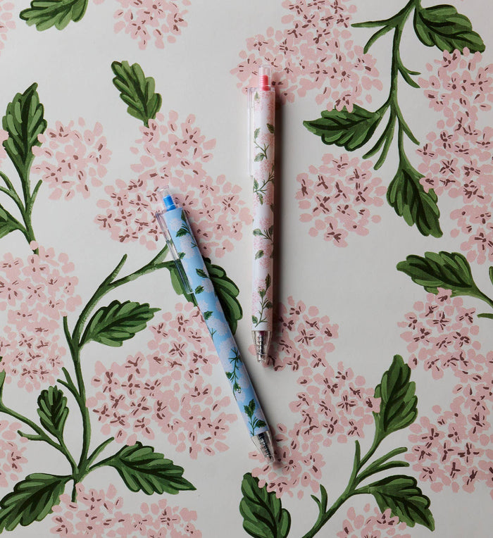 Rifle Paper Co. Hydrangea Gel Pen Set of 2