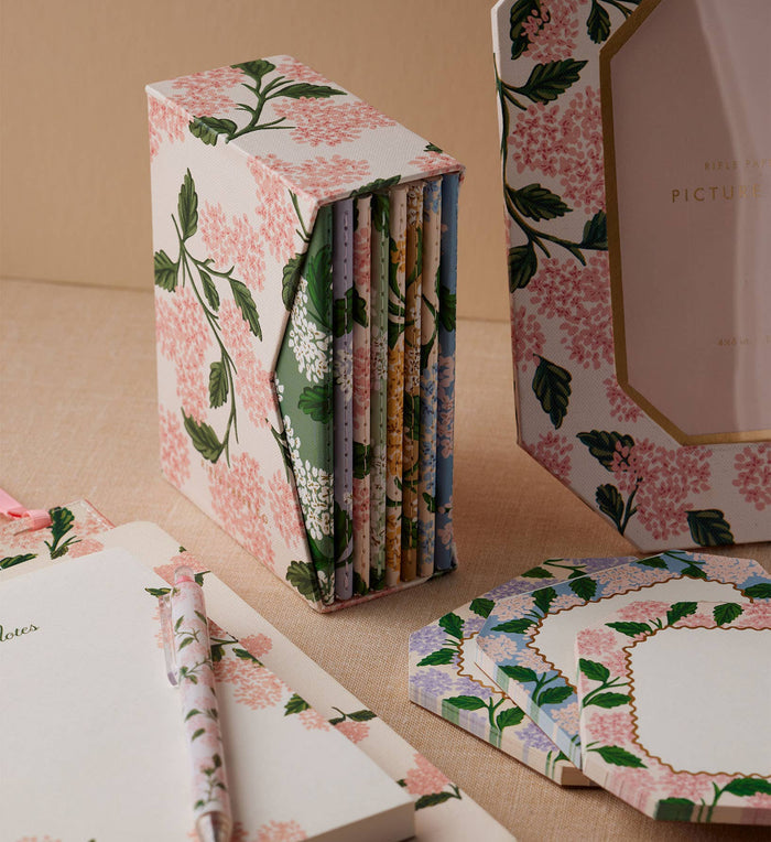Rifle Paper Co. Hydrangea Pocket Notebook Boxed Set