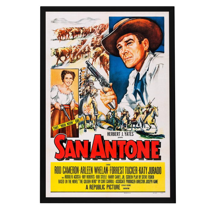 "San Antone" (1953) Framed Movie Poster