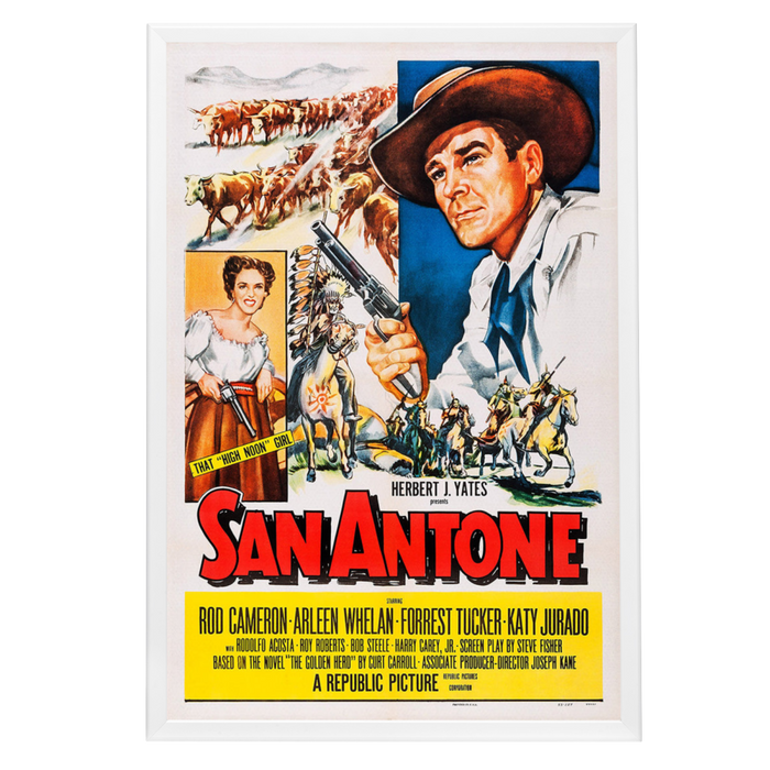 "San Antone" (1953) Framed Movie Poster
