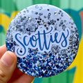 Scotties Rhinestoned Button