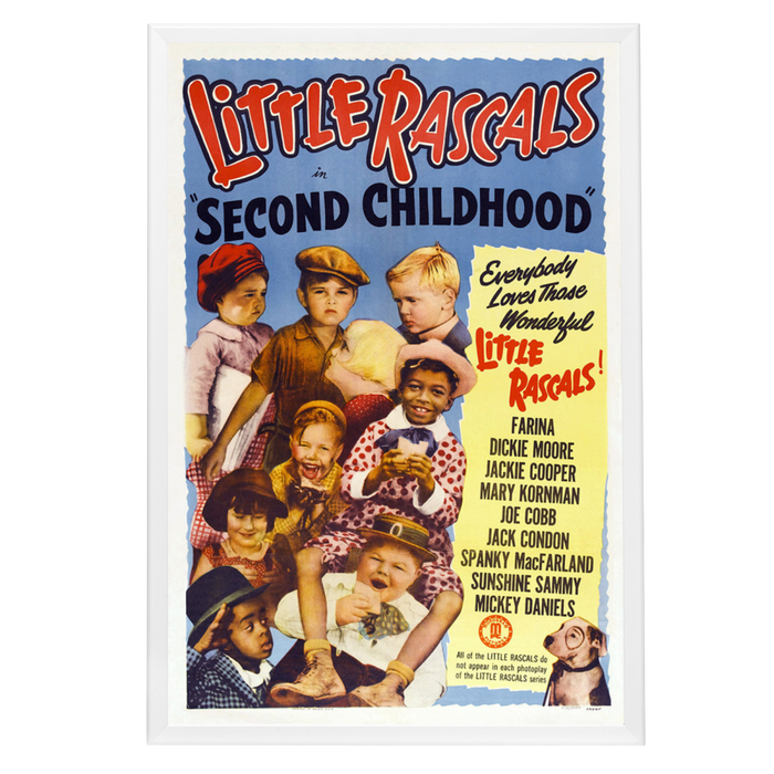 "Second childhood" (1936) Framed Movie Poster
