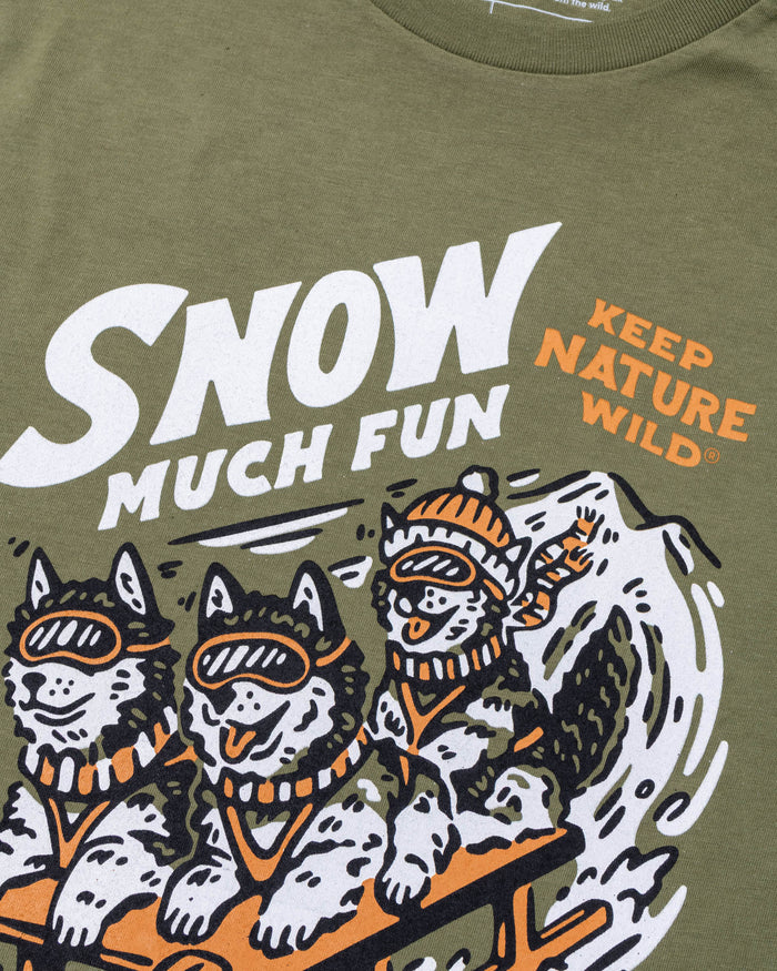 Snow Much Fun Unisex Long Sleeve Shirt | Olive