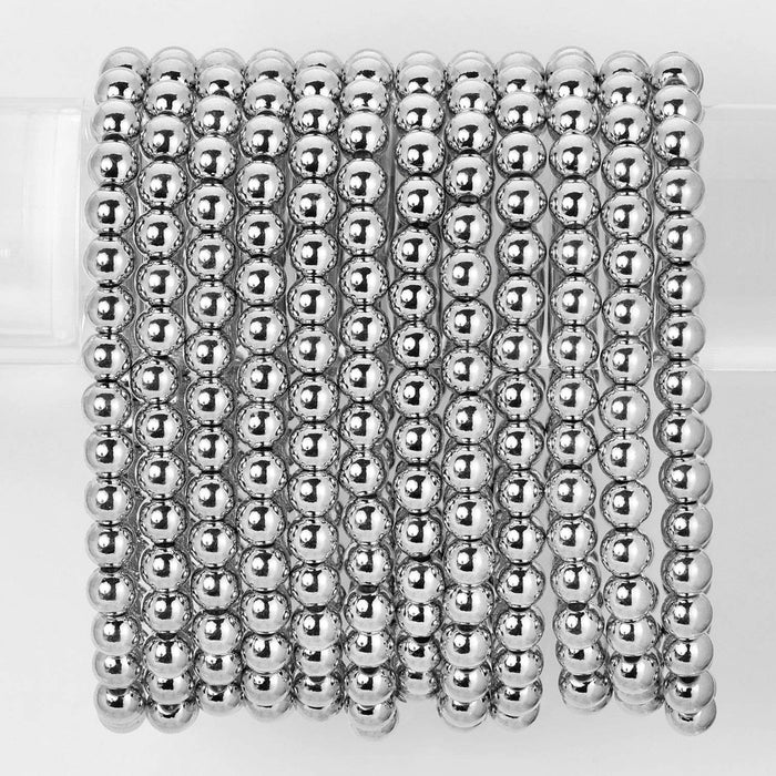 Splendid Iris ~ 6mm Beaded Bracelet