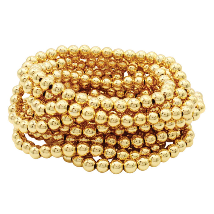 Splendid Iris ~ 6mm Beaded Bracelet