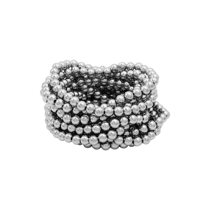 Splendid Iris ~ 6mm Beaded Bracelet