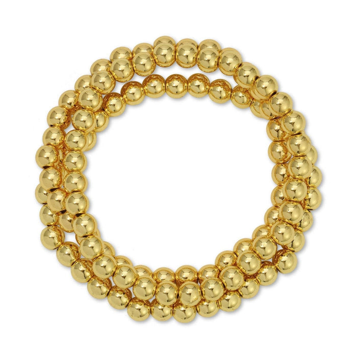 Splendid Iris ~ 6mm Beaded Bracelet