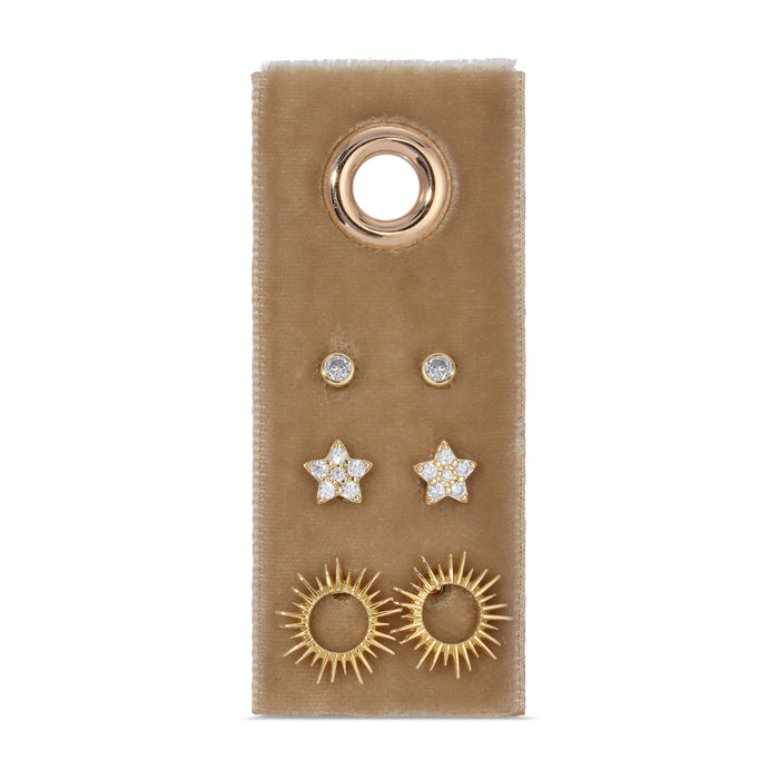 Splendid Iris ~ Star Velvet Stud Gift Set