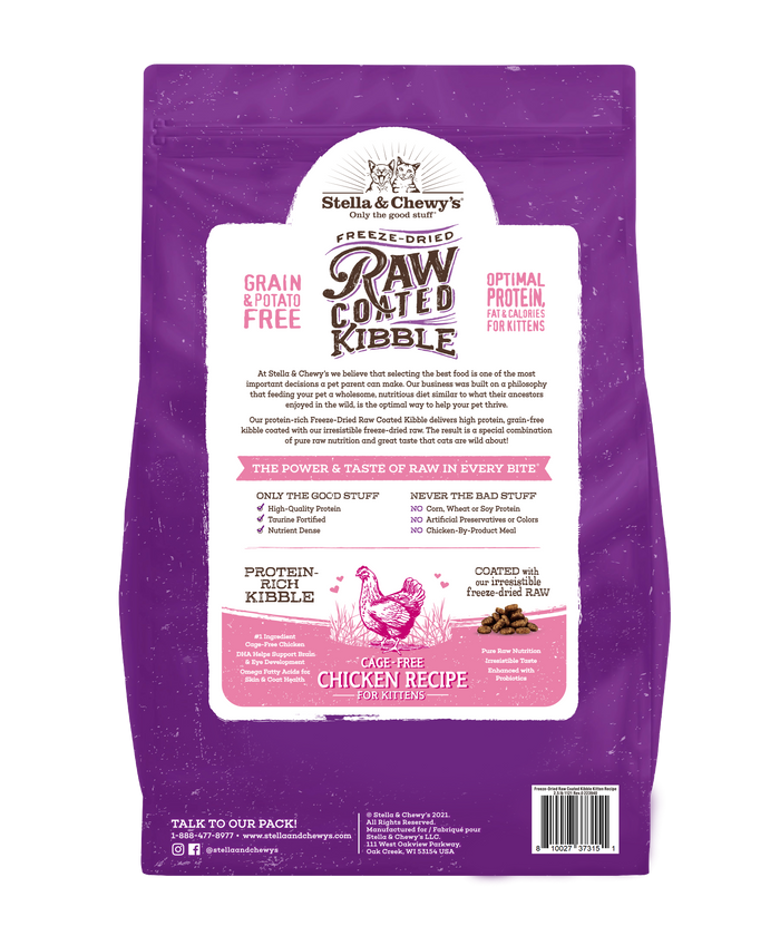 Stella & Chewy's Raw Coated Kitten Cage-Free Chicken Recipe