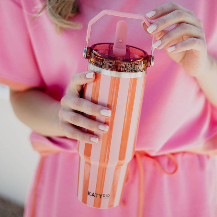 Striped 30 Oz Cabana Tumbler ~ Various Colors