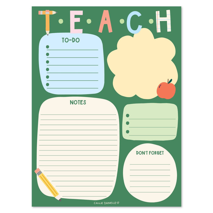 Teach School-Themed Daily Planner