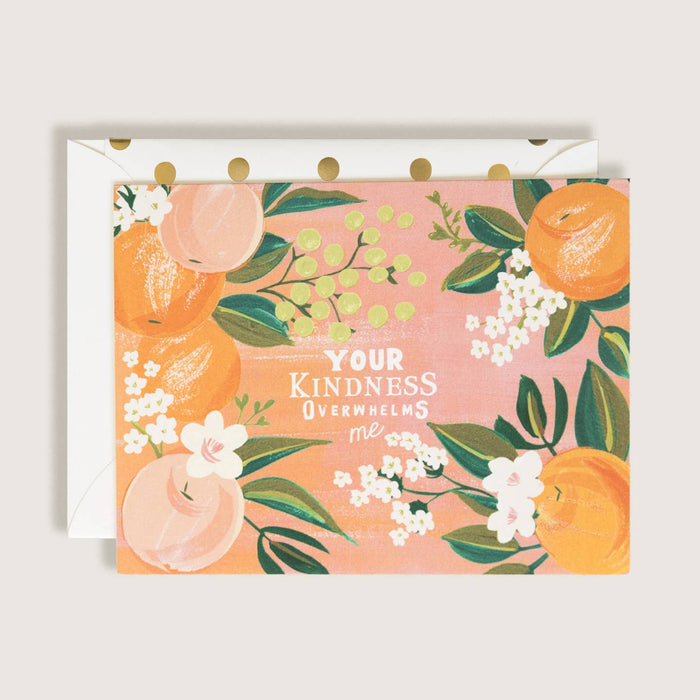 The First Snow Your Kindness Overwhelms Me Greeting Card