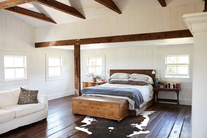 Tricolor X-Large European Cowhide Rug 7'6"H x 6'2"W #A26659 by Hudson Hides