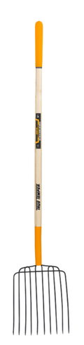 True Temper 10-TINE BEDDING FORK WITH CUSHION END GRIP ON HARDWOOD HANDLE